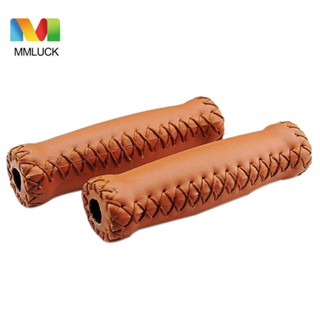 JENNIFERDZ Bicycle Parts Vintage Bicycle Grips Folding Folding Retro Cycling Grip Leather Bicycle Grips Road Bike Handlebars Cover Brown City Bike Artificial Leather Mountain Bike Bicycle Handlebar Grips/Multicolor