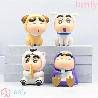 Lanfy ฟิกเกอร์การ์ตูนชินจัง น่ารัก ของสะสม ของเล่นสําหรับเด็ก