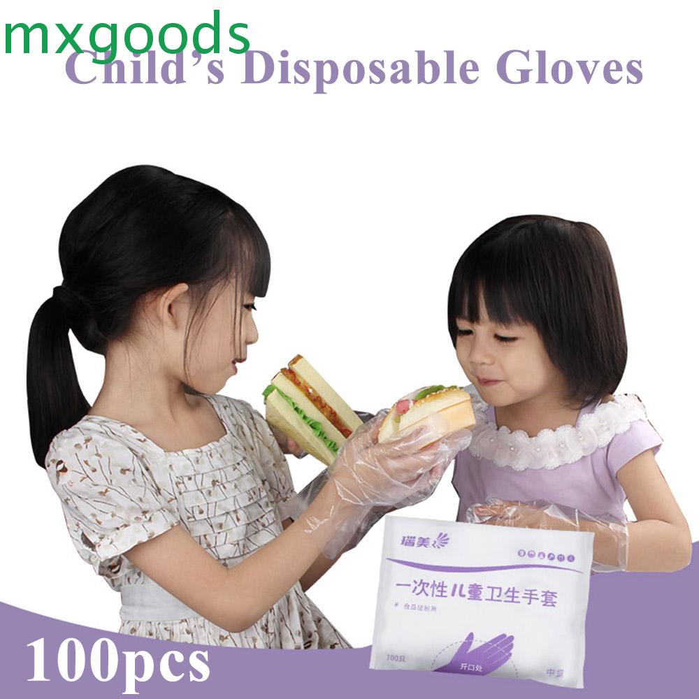 Mxgoods ถุงมือใช้แล้วทิ้ง ปาร์ตี้ เด็ก อาหาร อเนกประสงค์