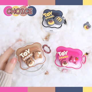 เคสหูฟังบลูทูธ ลายการ์ตูนหมีสตรอเบอร์รี่น่ารัก สําหรับ Airpods 3 2 3rd generation ins