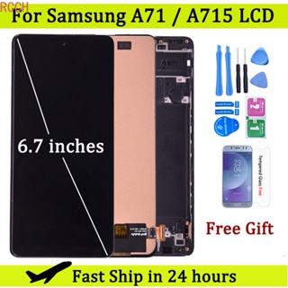 หน้าจอสัมผัส LCD 6.7 นิ้ว สําหรับ Samsung Galaxy A71 A715 SM-A715F DS SM-A715F DSN