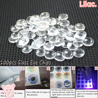 LILAC 100pcs 14mm Funny New Accessories Modified Kids Toy Glass Eye Chips