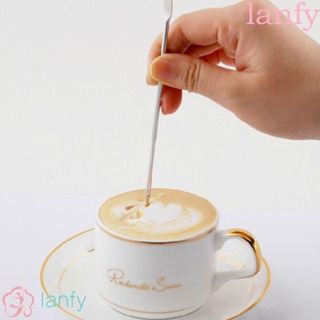 lanfy เครื่องมือวาดลายฟองนม สำหรับตกแต่งกาแฟลาเต้ เอสเพรสโซ่