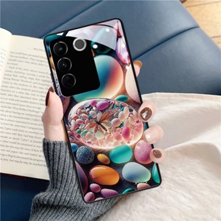 Dmy เคสโทรศัพท์มือถือกระจกนิรภัย สําหรับ Vivo V27 V25e V25 pro V23e V23 V21e V21 V20 pro V19 V17 pro V15 V11i Y51 Y51A Y50 Y30 Y30i Y30S Y76S Y76 Y91 Y93 Y95