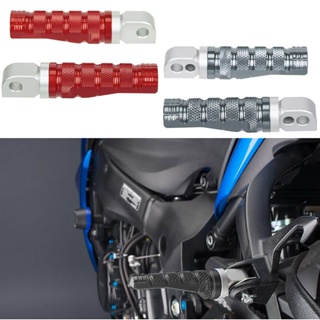 【ขายดี สไตล์】ที่พักเท้าด้านหลัง อะลูมิเนียมอัลลอย รูปตัว L สําหรับ SUZUKI GSX-R600 GSX-R750 1 คู่