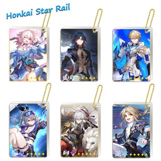 Honkai Star Rail สองด้านแซนวิชพวงกุญแจ Kafka Jingyuan Yinlang Blade JiZi เครื่องประดับอะคริลิคจี้ 2Y6I