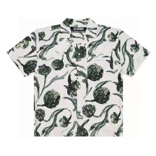 JACQUEMUS 23SS Artichoke Floral Print Short Sleeve Shirt