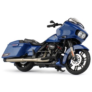 โมเดลรถจักรยานยนต์ Maisto 1:18 Harley-Davidson 2022 CVO Road Glide Die Cast Vehicles ของเล่นสําหรับเด็ก