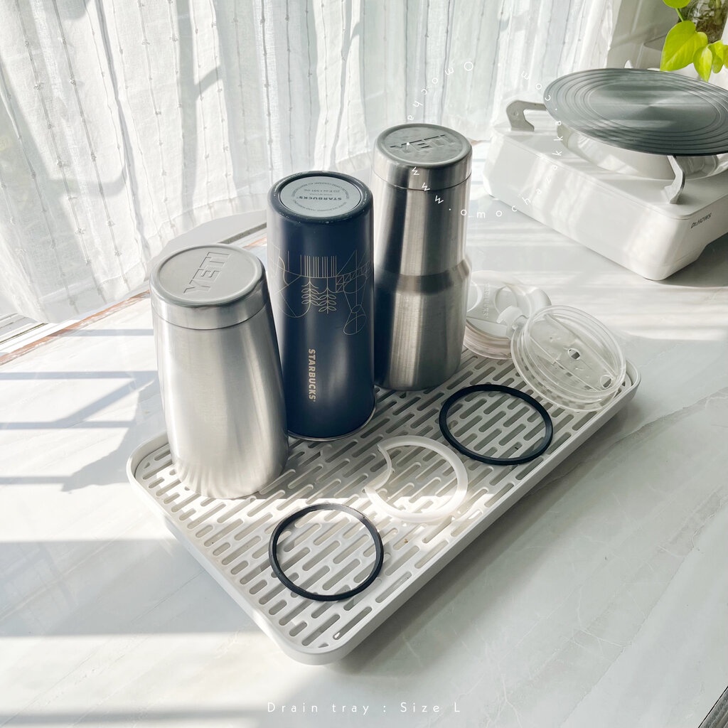 Omocha | Drain tray ถาดสะเด็ดน้ำอเนกประสงค์ ถาดวางแก้ว ถาดคว่ำแก้ว