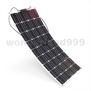 แผงพลังงานแสงอาทิตย์ 100W 18V ETFE Monocrystalline อุปกรณ์เสริม สําหรับเรือยอร์ช รถยนต์ ตั้งแคมป์กลางแจ้ง