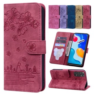 เคสโทรศัพท์หนัง PU ฝาพับ ลายการ์ตูน พร้อมช่องใส่บัตร สําหรับ Xiaomi Redmi Note 12 12 Pro 11 11S 11 Pro 9T Poco M4 Pro X4 Pro F4 GT