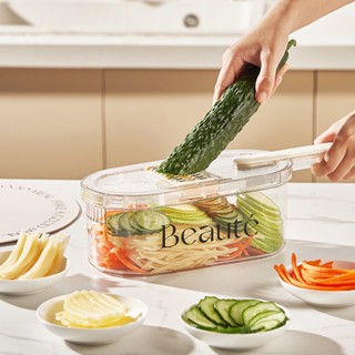 เครื่องหั่นผัก และผลไม้ อเนกประสงค์ พร้อมแปรง 多功能切菜器 刨菜丝器 厨房用器 沥水器带刷子 土豆丝 切片器 擦菜丝器 切菜机 . 多功能切菜器 刨菜丝器 厨房用器 沥水器带刷子 土豆丝 切片器 擦菜丝器 切菜机 . เครื่องตัดผักอเนกประสงค์  ผักไสไหม  เครื่องใช้ในครัว  ท่อระบายน้ำด้วยแปรง  มันฝรั่งหั่น  เครื่องตัด  เช็ดผักและผ้าไหม  เครื