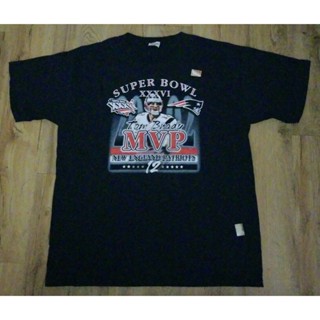 ใหม่ เสื้อยืดคอกลม แขนสั้น ลาย Tom Brady 2002 Super Bowl Xxxvl Mvp หลากสี สําหรับผู้ชาย【ไซซ์ XS-4XL-5XL-6XL】L 272027