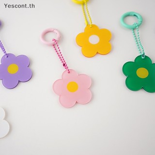 Yescont พวงกุญแจ จี้ดอกทานตะวัน สีแคนดี้ สไตล์มินิมอล สําหรับห้อยกระเป๋า