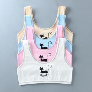 เสื้อกล้าม ผ้าลินิน แบบนิ่ม เหมาะกับฤดูร้อน สําหรับเด็กผู้หญิง 8-14 ปี