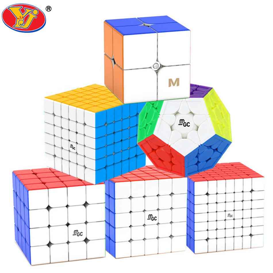 YongJun MGC Magnetic Magic Cube 2x2 3x3 4x4 5x5 Megaminx SQ-1Speed Cube