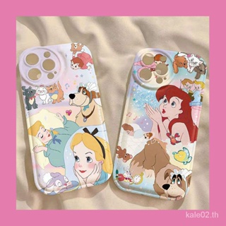 เคสป้องกันโทรศัพท์มือถือ แบบนิ่ม ลายนางเงือก สําหรับ iPhone 11 14 12 13Pro 6 7 8plus xr