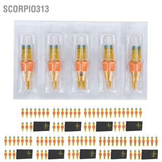  Scorpio313 10 ชิ้นเข็มเครื่องสักมืออาชีพสแตนเลสสะอาดปลอดภัยถูกสุขลักษณะตลับเข็มสักปากกาเข็มซีรีส์