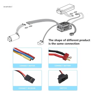 ✿ ตัวควบคุมความเร็วไฟฟ้า ไร้แปรงถ่าน 60A 80A 120A สําหรับรถบรรทุกบังคับ DIY 1/10 1/8