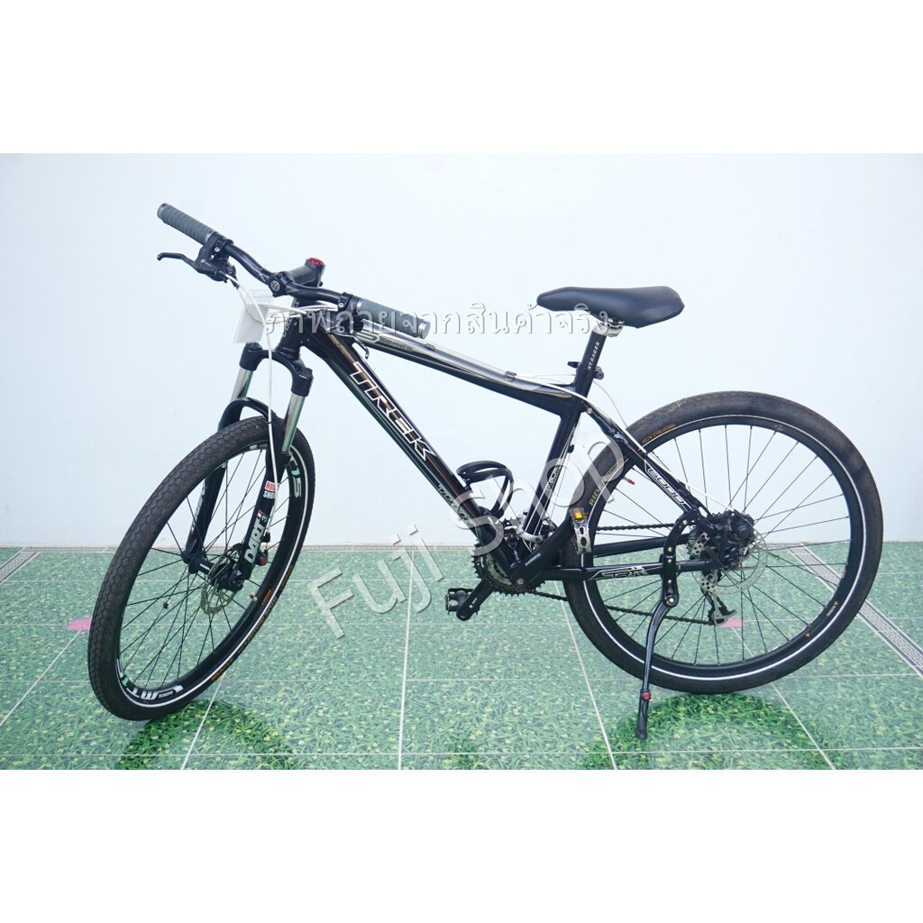 จักรยานเสือภูเขาญี่ปุ่น - ล้อ 26 นิ้ว - มีเกียร์ - อลูมิเนียม - มีโช๊ค - Disc Brake - Trek 6 Series - สีดำ [จักรยานมื...
