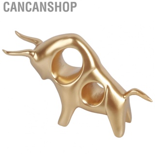 Cancanshop Bull Sculpture Ornaments  Exquisite Details Bull Figurine Decor  for Living Rooms