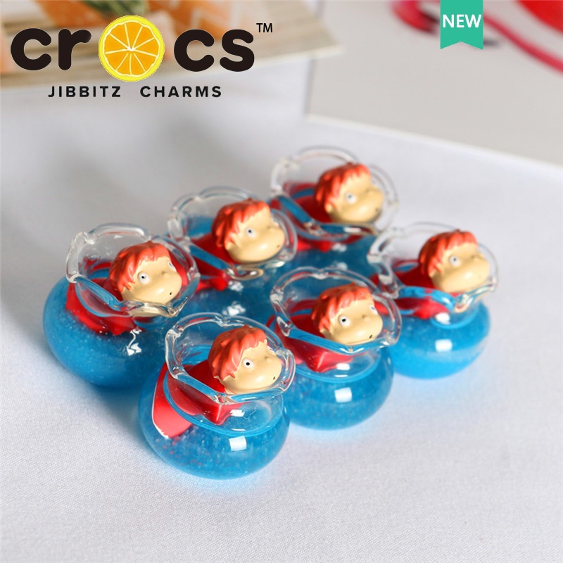 JIBBITZ cross charms ตัวติดรองเท้า Ponyoเรืองแสง ตัวติดรองเท้า cross