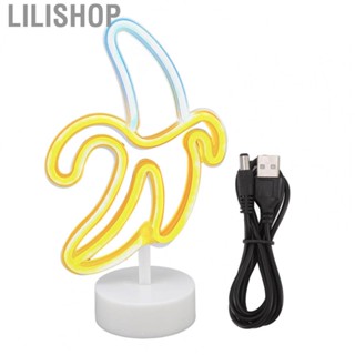 Lilishop Banana Neon Sign  UKB Powered  Banana Neon Night Lights Decoration JY