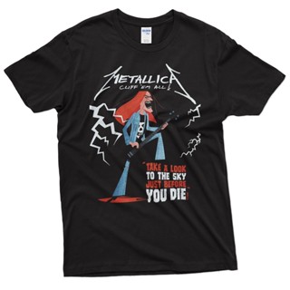 พร้อมส่ง เสื้อยืด พิมพ์ลาย Metallica Cliff Em All คุณภาพสูง สไตล์สตรีท