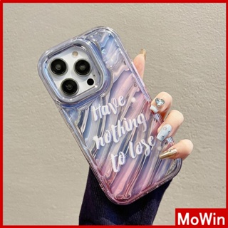 Mowin - เข้ากันได้สำหรับ เคสไอโฟน เคสไอโฟน11 เคส iphone 11 สำหรับ iPhone 14 Pro Max iPhone Case เลเซอร์สะท้อนแสงใสเคสโทรศัพท์เคส TPU Soft ถุงลมนิรภัยกันกระแทกตัวอักษรภาษาอังกฤษเข้ากันได้กับ iPhone 13 Pro max 12 Pro Max 11 xr xs max 7 8