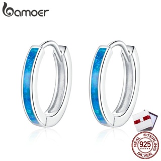 bamoer Genuine 925 Sterling Silver Simple Earrings Earrings for Women Animal Fashion Jewelry Hypoallergenic Orecchini SCE992