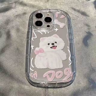 Cute Puppy Phone Case For Iphone14promax Flexible Glue 13 Phone Case 11 Apple 12 Cartoon 78plus XR Drop-Resistant XS