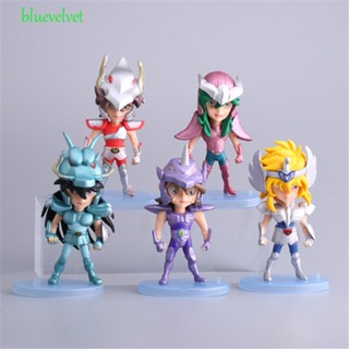 Bluevelvet ตุ๊กตาฟิกเกอร์ PVC รูปปั้น Saint Seiya ของเล่นสําหรับเด็ก 5 ชิ้น ต่อชุด