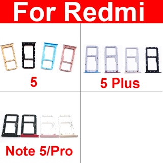 ถาดใส่ซิมการ์ด Micro SD แบบเปลี่ยน สําหรับ Xiaomi Redmi 5 5 Plus Redmi Note 5 Pro