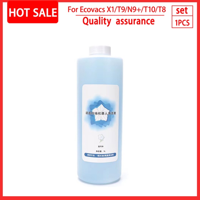 Ecovacs Deebot น ้ ํายาทําความสะอาดพื ้ นน ้ ํายาทําความสะอาด 1L อุปกรณ ์ เสริมสําหรับ T30 Pro / X2 / T20 / T10 OMNI / X1 OMNI / X1