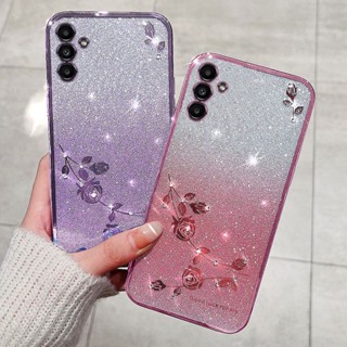 เคสป้องกันโทรศัพท์มือถือ ลายกากเพชร สําหรับ Samsung Galaxy A13 A22 A32 A33 A42 A53 A73 5G