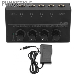 Punkstyle Headphone Amplifier 4 Channel Stereo Ultra Low Noise US Plug 100240VAC BT0