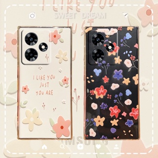 ใหม่ เคสโทรศัพท์มือถือ TPU นิ่ม ป้องกันกล้อง ลายดอกไม้น่ารัก สําหรับ Realme C53 C55 NFC 10T 5G 2023 RealmeC53