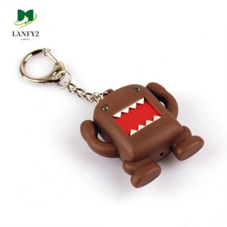 ALANFY พวงกุญแจฟิกเกอร์ LED สว่างพิเศษ พร้อมเสียง Domo Kun สําหรับเด็ก