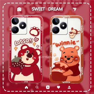 【พร้อมส่ง】เคสโทรศัพท์มือถือ ซิลิโคนนิ่ม ใส กันกระแทก ลายการ์ตูนหมีพูห์น่ารัก สําหรับ Realme C53 10T 5G RealmeC53