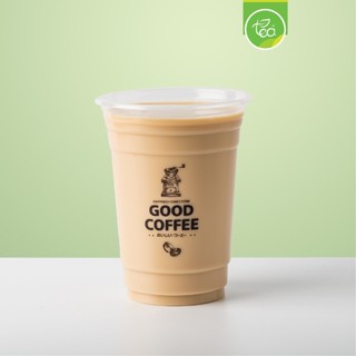 [CGB16] แก้วกาแฟ 16 ออนซ์ Good Coffee สีดำ แก้วกาแฟพลาสติก PP 16oz ปาก 95 (50 ใบ/แถว)