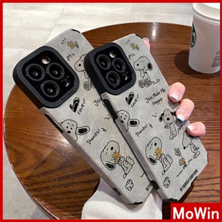 Mowin - เข้ากันได้สำหรับ เคสไอโฟน เคสไอโฟน11 เคส iphone 11 ผ้าปิดตานักเรียน หนังนิ่มกันกระแทกเคสกล้องป้องกันการ์ตูนน่ารักสุนัขสีขาวเข้ากันได้กับ iPhone 13 Pro max 12 Pro Max 11 xr xs max 7 8Plus