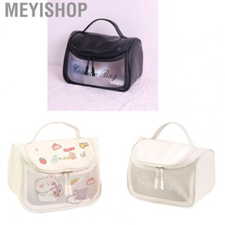 Meyishop Transparent Makeup Bag Large  Simple Transparent Visible Portable Travel Makeup Bag with Handheld for Travel