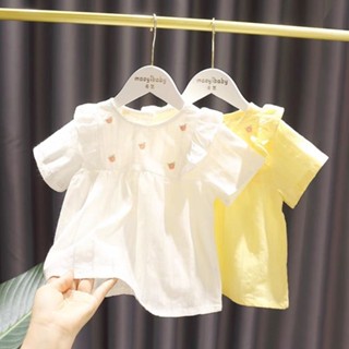 เสื้อเชิ้ตน่ารัก แฟชั่นฤดูร้อน สําหรับเด็กผู้หญิง