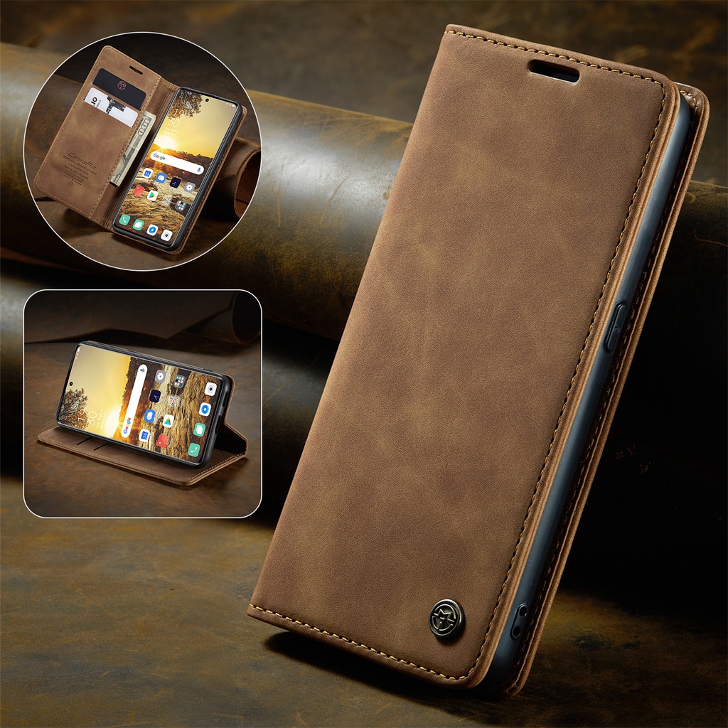 เคส Case for OPPO Reno 13 13F 12 F 12F 10 Pro 5G 8 T 8T 7 8 Z 7Z 8Z A57 4G 2022 A96 A76 A95 A74 A78 A77s Find X6 เคสฝาพับ เคสหนัง โทรศัพท์หนัง PU TPU นิ่ม ฝาพับแม่เหล็ก พร้อมช่องใส่บัตร สไตล์เรโทร Leather Flip Cover Magnetic Wallet ซองมือถือ C013