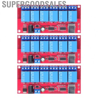 Supergoodsales USB Relay  Easy To Use 6 Channel Module Modes Adjustable for Households