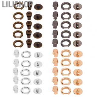 Lilishop D Ring Rivets  Ring Rivets Silver Black Gold Bronze Round Head High Hardness Electroplating  for Leather Craft