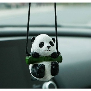 New Car Swing Car Pendant Car Super Cute Panda Rearview Mirror Car Hanging Car Accessories Car pakE