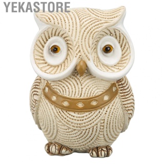 Yekastore Owl Statue  Statues Glossy Bottom for Outdoor
