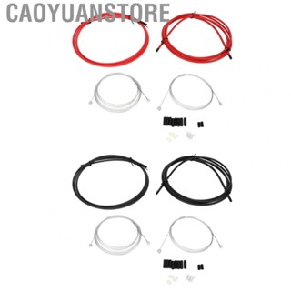 Caoyuanstore Bike Shift Cable and Transmission Cable  Bike Brake Cable Housing Kit Galvanized Wire Core  for Small Wheel Bikes for Mountain Bikes