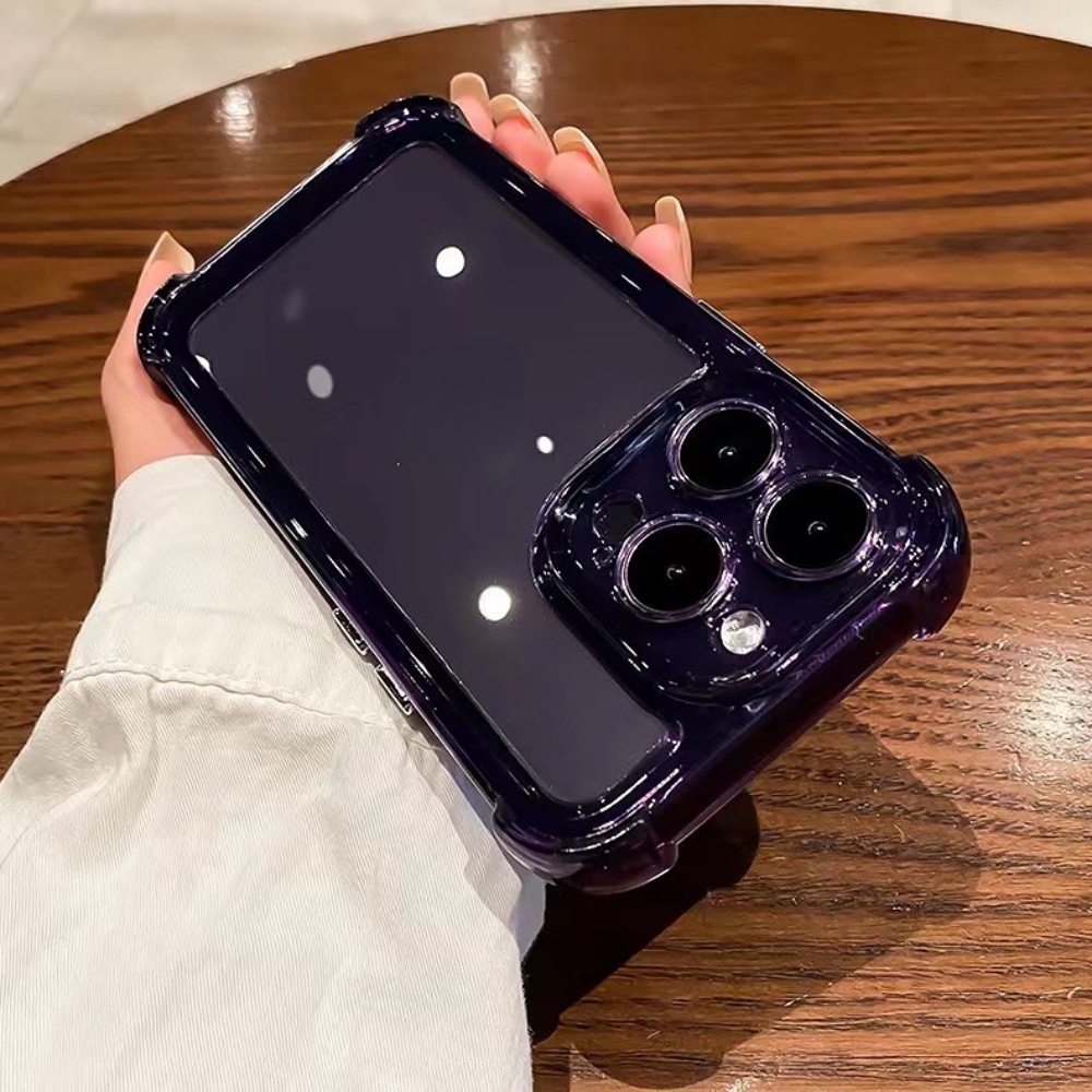 ⚡มาใหม่⚡กันกระแทก 4มุม คสไอโฟนสําหรับ For iPhone 17 16 15 11 12 13 14 Pro Max 7 8 Plus เคสไอโฟน เคสโทรศัพท์มือถือแบบนิ่ม – โปรปัง